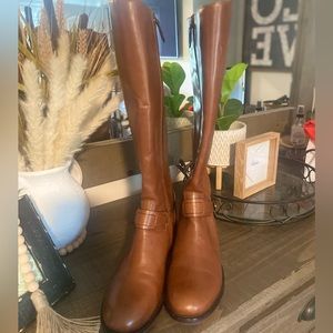Tori Burch Brown Riding Boots sz 9